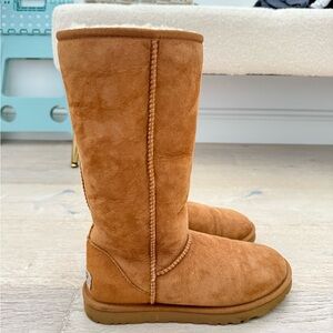 UGG Chestnut Suede Tall Boots